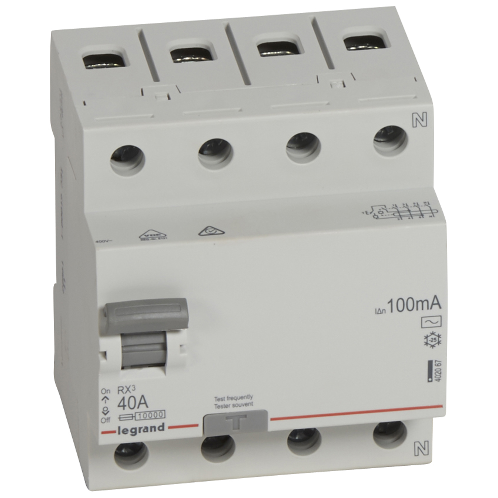 RX3 ВДТ 100мА 40А 4П АС Legrand