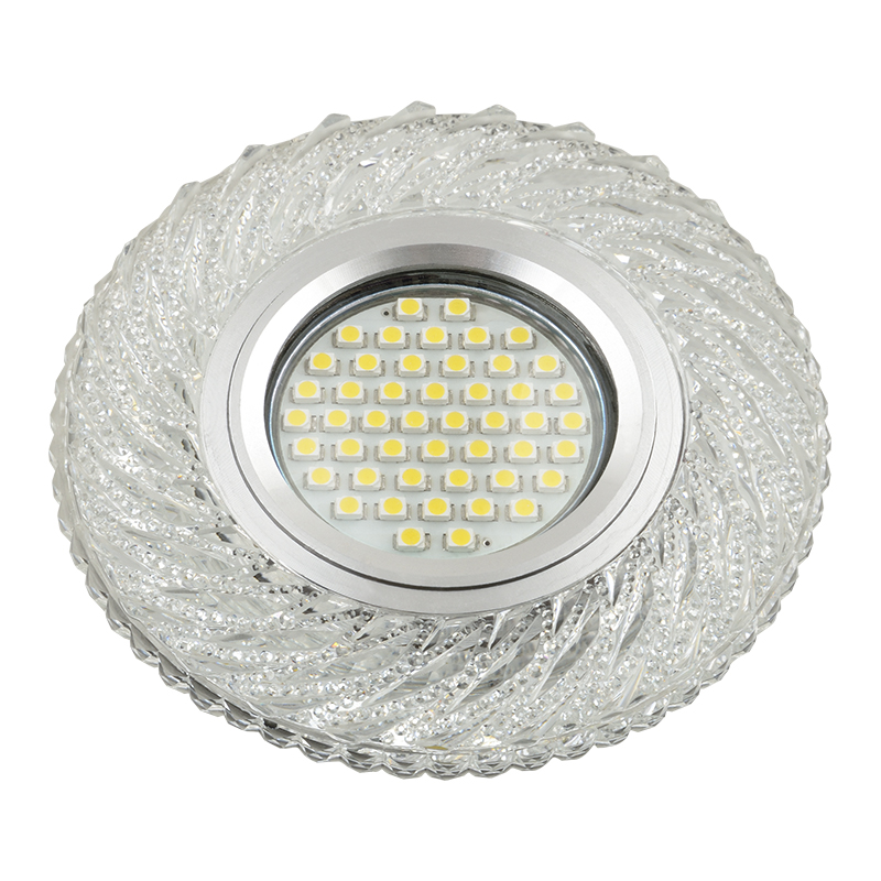 DLS-L137 GU5.3 GLASSY/CLEAR Светильник декоративный встраиваемый, серия Luciole. Без лампы, цоколь G DLS-L137 GU5.3 GLASSY/CLEAR Светильник декоративный встраиваемый, серия Luciole. Без лампы, цоколь G