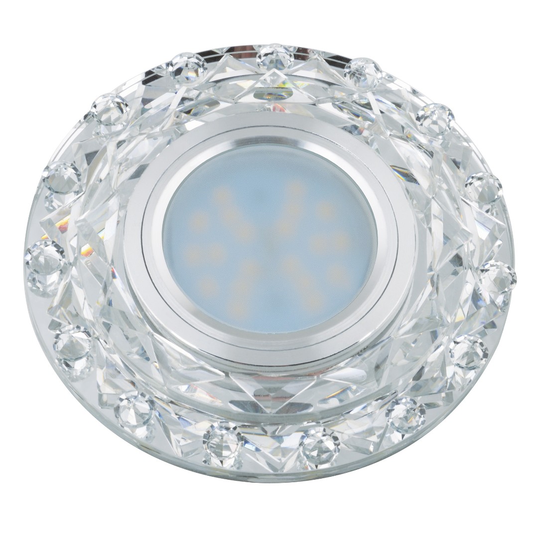 DLS-L130 GU5.3 CHROME/CLEAR Светильник декоративный встраиваемый, серия Luciole. Без лампы, цоколь G DLS-L130 GU5.3 CHROME/CLEAR Светильник декоративный встраиваемый, серия Luciole. Без лампы, цоколь G