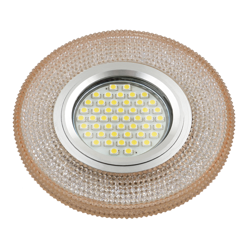DLS-L142 GU5.3 GLASSY/LIGHT TEA Светильник декоративный встраиваемый, серия Luciole. Без лампы, цоко DLS-L142 GU5.3 GLASSY/LIGHT TEA Светильник декоративный встраиваемый, серия Luciole. Без лампы, цоко